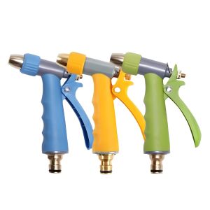 Pro Alloy Garden Hose Spray Gun 5 Piece Kit Assorted Colours