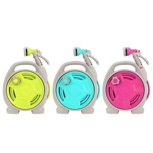 Mini Hose Reel Set 15 Metre with Hose and all Fittings Assorted Colours