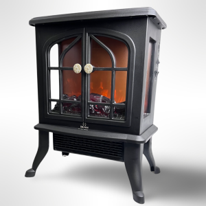  Fireplace Heater Log Burning Effect Stove 2000 Watt